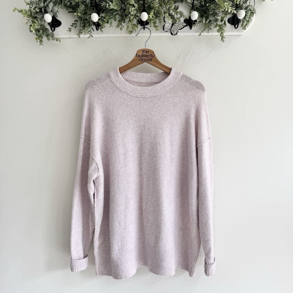 Aerie Oversized Lilac Sweater Small Soft Lounge Tunic SB